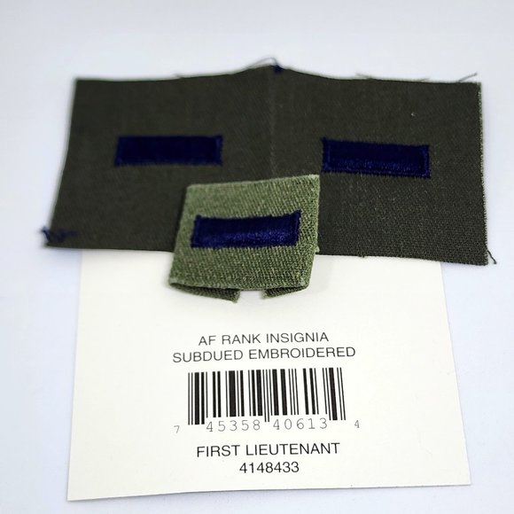 U.S. Air Force Rank Insignia Embroidery First Lieutenant NIP Patches - Picture 5 of 9